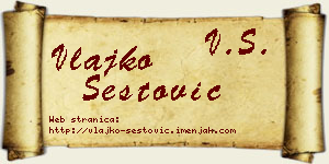 Vlajko Šestović vizit kartica
